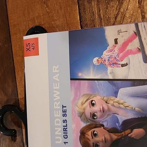 ClimateRight by Cuddl Duds Frozen Girls Thermal Set Size XS 4/5 - Picture 5 of 10